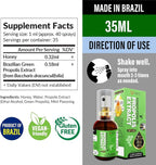 AFC Japan Brazilian Green Propolis Extract with Honey Throat Spray | Natural Throat Relief, Immune Support & Freshen Breath | High Artepilin C & Flavonoids from Propolis Extract | (1.0 oz) (Pack of 1)