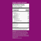 CRISP POWER Protein Pretzels, Sesame, 27G Protein, High Protein Snack, High Fiber, Low Carb Crunchy Pretzel Snacks, No Added Sugar, 1.75 oz Bags, 6 Pack, Vegan, Keto