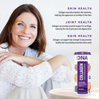 HYDRADNA- Sparkling Liquid Collagen Protein Water Drink Balanced Nutrients for Wellness - Sugar-Free - Keto-Friendly - No Gluten (12 Pack) Berry Punch