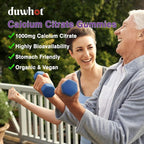 Calcium Citrate Gummies, Chewable Calcium Citrate 1000mg for Bone, Muscle & Immune Support, Ultimate Absorption Calcium Supplements for Women & Men, Blueberry, 120 Chews
