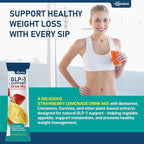 GLP-1 Support Drink Mix Powder for Women Men - Weight Loss Support Prebiotic Fiber Supplement - Daily Natural Drink Mix for Metabolism Reduce Bloating Fat Burn Gut Health Support