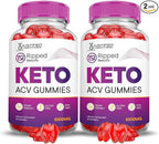 Justified Laboratories (2 Pack Ripped Results Keto ACV Gummies Advanced Formula 1000MG Ripped Results Formulated with Pomegranate Beet Juice Powder B12 Vegan Non GMO 120 Gummys