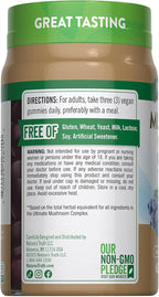 Nature's Truth Mushroom Complex Gummies for Adults | Complex of 10 Mushrooms | with Lion's Mane, Shiitake, & Chaga | Blueberry Flavor | 60 Count | Vegan, Non-GMO & Gluten Free Supplement