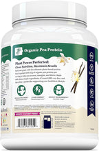 Organic Plant Based Protein for Women Complete Vegan Protein Powder with BCAAs & MCTs Plant-Based 21g, Dairy-Free, Gluten-Free, No Added Sugar, Supports Muscle Recovery (Vanilla Flavored, 30 Servings)