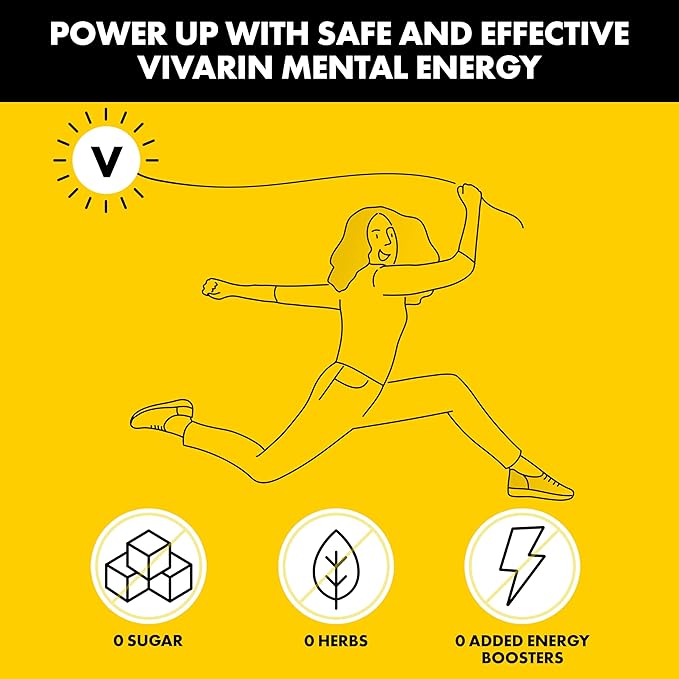 Vivarin, Caffeine Pills, 200mg Caffeine per Dose, Safely and Effectively Helps You Stay Awake, No Sugar, Calories or Hidden Ingredients, Energy Supplement, 40 Tablets - 2 Count