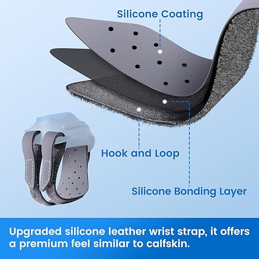 Velpeau CMC Thumb Brace for Osteoarthritis - with Shape-memory Restriction Splint, CMC Joint Stabilizer, Basal Thumb Arthritis Pain Relief and Support for Women and Men (Blue, Right Hand, Medium)