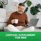 Cortisol Supplements for Women/Men - 10 in 1 Cortisol Manager Reducer Lower Detox Balance with Magnesium, Ashwagandha, L-Theanine for Stress, Sleep, Calm, Mood Support - 60 Capsules for 30 Days