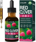 Red Clover Extract Menopause Support Drops for Women Health Balance, Dong Quai & Black Cohosh Supplement Tincture for Hot Flashes Relief, Bone Health Support w/Wild Yam. 2oz