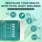 Revive Hair Gummies, Balmbare Revive Gummies for Hair, Promotes Thicker, Fuller, Stronger Hair, with Organic Irish Sea Moss, Pearl Powder Glow, Vitamin C/E, Aloe Vera, 60 Count (2)