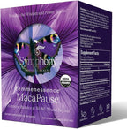 Femmenessence® MacaPause® – Clinically Proven Postmenopausal Organic Vegan Supplement for Natural Hormone Balance, Menopause Symptom Relief, Bone & Heart Health (120 Capsules, 30 Day Supply)
