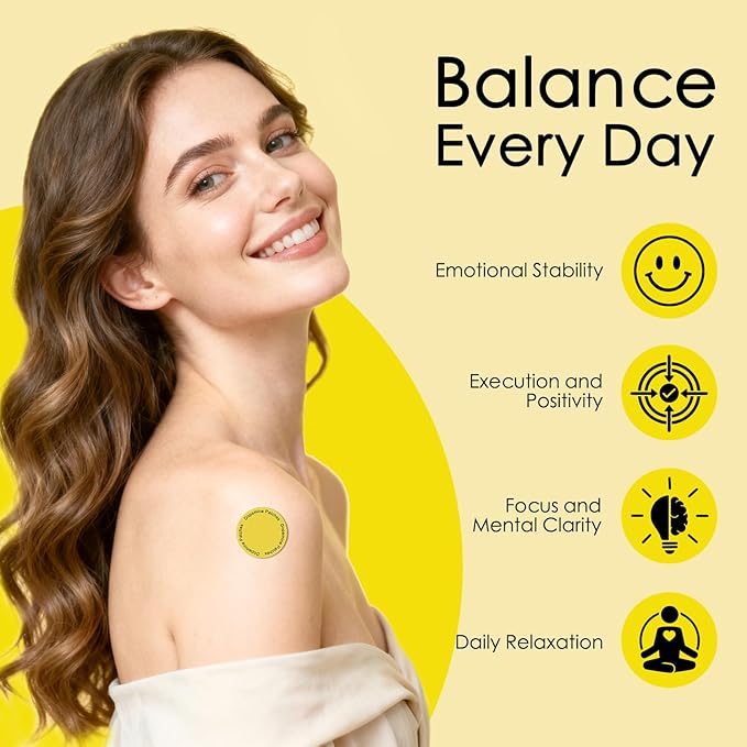 Dopamine Patches Extra Strength, Plant-Based Formula, Vegan Mood Balance Patch for Men and Women, 60 Count