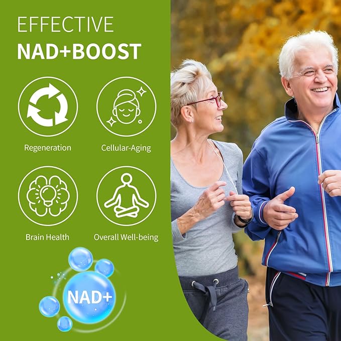 Premium NAD+ Supplement - Nicotinamide Riboside & Resveratrol 900mg – Fast-Absorbing Cellular Renewal Capsules for Energy, Anti-Aging & Brain Health – Vegan, Non-GMO, 200 C