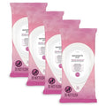 Summer's Eve Simply Sensitive Feminine Wipes, Gentle pH-Balanced Micellar Water Based Formula Helps Control Vaginal Odor, Resealable Pack, 32 Wipes, Pack of 4