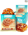 Legendary Foods Cinnamon Roll 22g Protein Bars – Gluten-Free, Low Carb Meal Option – Sweet Zero Sugar Snack, Keto-Friendly – 10-Pack High Protein Pre- or Post-Workout Nutrition Bars - Sticky Bun
