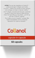 Innovation in The Care of Healthy Joints – Liquid Formula in a Double Capsule. 3D Collagen + Micelle Extract of Turmeric Roots 1 Capsule/Day. Laboratory Tested