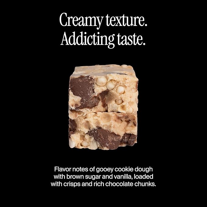 David Protein Bar, Chocolate Chip Cookie Dough, 24 Protein Bars | 28g of Protein | 150 Calories | 0g of Sugar - High Protein, Low Carb, Gluten Free Protein Bar, Pack of 24