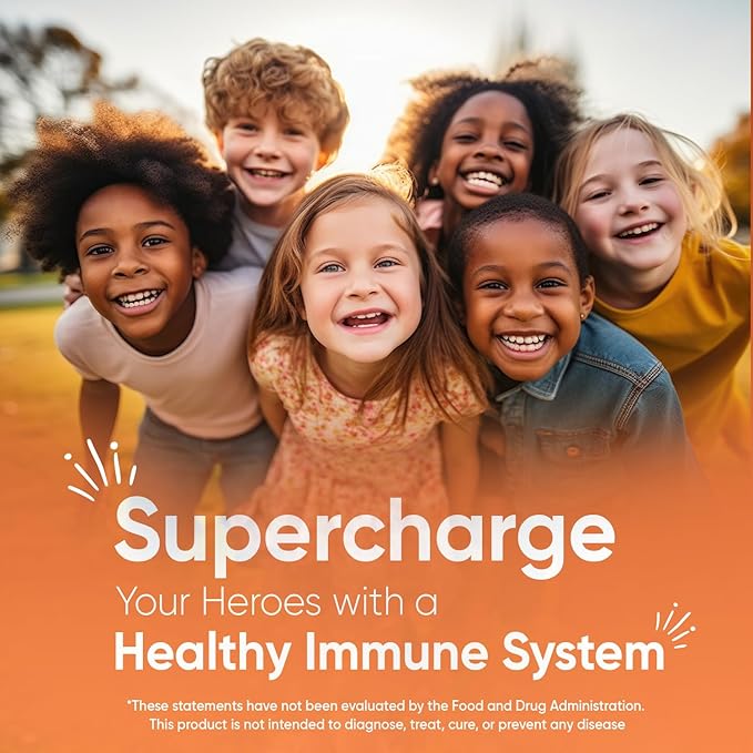 maxmedix Kids Multivitamin Gummies with Omega 3 6 9 | 20 Essential Kids Vitamins & Minerals for Healthy Immune System | 2-Month Supply | Children's Vitamins in Natural Raspberry & Orange Flavors