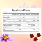 Gummies – Calm & Focus Support Gummies, Sugar-Free Saffron Chews with Passion Flower & Chamomile, Daily Mood Balance Supplement, 60 Count(30-Day Supply).(1)