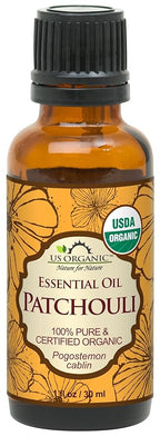 US Organic 100% Pure Patchouli Essential Oil - USDA Certified Organic, Steam Distilled - W/Euro droppers (More Size Variations Available) (30 ml / 1 fl oz)