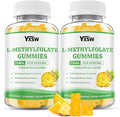 L-Methylfolate Gummies 15mg, Methylfolate Supplement, Folate Supplement for Support Mood, Brain Health, Immune System, Sugar Free, Pineapple Flavor, 120 Count