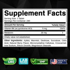 Melatonin 20 mg - 240 Fast Dissolve Tablets - Drug Free - Natural Berry Flavor - Vegetarian, Non-GMO, Gluten Free 240 Count (Pack of 1) (240 Count (Pack of 1))