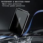DUBSTAR Travel Pill Organizer Moisture Waterproof Small Pill Box for Pocket Purse 4+6 Compartments Portable Pill Case Medicine Vitamin Holder Container Black