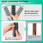 Aluminium Travel Pill Organizer,Weekly Metal Pill Case,Pill Holder, Moisture Proof Waterproof Daily Pill Box 7 Day, Large Pill Container to Hold Vitamins,Medication,Supplements 【Black Knurling】