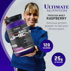 Ultimate Nutrition Prostar Whey Protein Powder Isolate, Raspberry - Low Carb, High Protein Powder Shake for Muscle Gain & Recovery - Low Sodium, Low-Fat & Keto Friendly - 2 lbs Tub