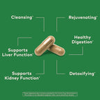 ORGANIC INDIA Liver Kidney Herbal Supplement - Detoxify & Rejuvenate, Supports Healthy Liver & Kidney Function, Vegan, Gluten-Free, Kosher, USDA Certified Organic, Non-GMO - 90 Capsules