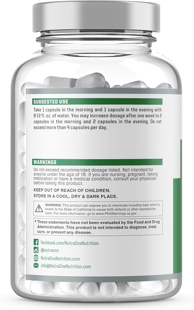 NutraOne DetoxOne 30 Day Extra Strength Detox Cleanse Supports Healthy Digestive Function And Weight Loss| Promotes Detoxification, Increases Energy & Improves Nutrient Absorption*