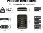 Weekly Pill Organizer 3X a Day, 7 Day Pill Box 3 Times, Portable for Travel Pill Case for Pills/Vitamin/Fish Oil/Medication/Supplements (3x7 Black)