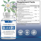 Relaxation Sleep Aid, Natural Non-Habit Forming, Sleep Supplement Developed to Support for Longer & Better Sleep, Chamomile, Magnesium, Melatonin, Ashwagandha, GABA, Drug-Free (120 Count)
