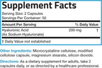 Bronson Hyaluronic Acid 200 MG High Potency Joint Health & Healthy Skin Support, Non-GMO, 100 Vegetarian Capsules