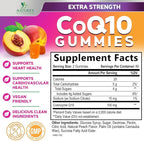 CoQ10 Gummies - Coenzyme Q10 100mg Per Serving - 3X Strength, High Absorption, Antioxidant Supplements for Heart Health Support & Energy Production, Ultra Coq 10 Vitamins Supplement - 120 Gummies