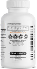Bronson Vitamin K2 (MK7) with D3 Lower Dose 45mcg Vitamin K2 & 1000 IU Vitamin D3 Easy to Swallow Daily Maintenance 2 in 1 Formula Non-GMO, 360 Mini Tablets