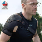 FIGHTECH Shoulder Brace for Torn Rotator Cuff for Men and Women - Support & Pain Relief (Copper Black, Large/X-Large)