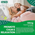 Kids Magnesium Gummies, Magnesium Glycinate Gummies for Kids & Adults with Citrate, L-Theanine, Chamomile, Vitamin B6 for Sleep, Relaxation, Brain & Muscle, Sugar Free Apple & Kiwi Flavor 60ct