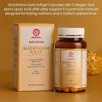 Made in Japan Advanced Gold Glutathione Capsules with Collagen, Vitamin C, and Antioxidants Supplement for Radiant, Youthful-Looking Skin, Collagen Production & Even Skin Tone – 3 Bottles