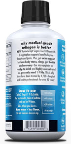 HEALTH DIRECT – AminoSculpt Liquid Collagen Micropeptides – 28 FL Oz – 28 Servings – 10 Grams of Premium Medical-Grade Liquid Collagen for Women – Strawberry Banana
