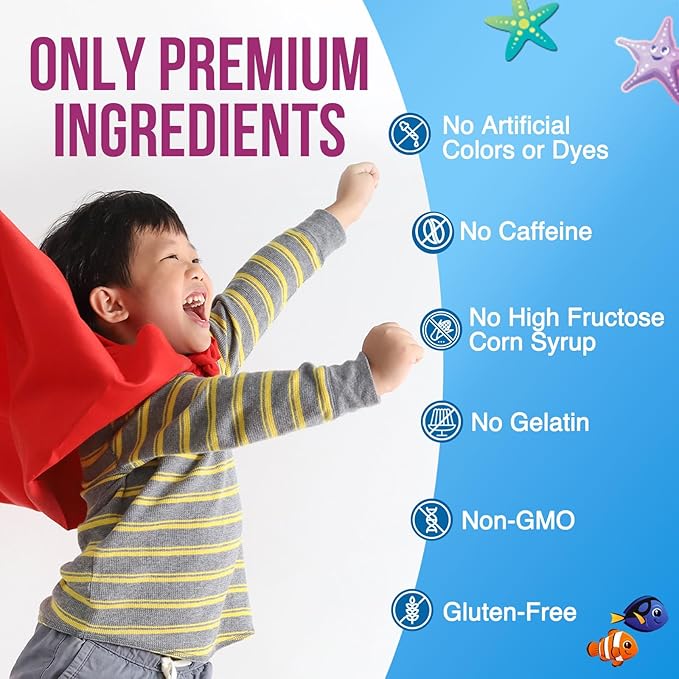 Kids Immune Support Supplement Gummies - Daily Childrens Vitamins C, Zinc & Echinacea - Gummy for Kids Immune Support, Ages 4 and Up, Natural Berry Flavor, Non-GMO, Gluten-Free & Vegan - 120 Gummies