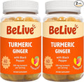 BeLive Turmeric and Ginger Gummies - 500mg - Joint and Mobility Support Supplement - Curcumin with Black Pepper for Enhanced Absorption - Tropical Flavor - 2 Pack, 120 Count