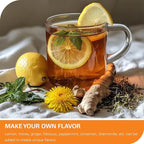 WT WEETEE Dandelion Leaf & Root Tea Bags, 100% Pure Dandelion Leaf and Roasted Dandelion Root Blend, Natural Caffeine-free Herbal Tea 2g x 100 Counts