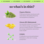 Lemme Matcha Superfood Energy Gummies with Organic Matcha Green Tea, Vitamin B12 and Antioxidant Coenzyme Q10 to Support Cellular Energy, Metabolism & Healthy Skin - Gluten Free, Non GMO (60 Count)