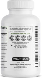 Bronson Rhodiola Rosea Vegetarian Capsules - Adaptogenic Herb - Brain, Stress & Mood Support - Non-GMO, 60 Count