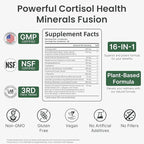 Cortisol Supplements for Women and Men, High Cortisol Reducer with Ashwagandha, Magnesium, Rhodiola, & L-Theanine-Supports Cortisol Calm, Sleep & Stress Relief–90 Capsules