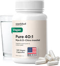 Nourished 40:1 Myo-inositol & D-Chiro Inositol Supplement for Women with Fertility, Skin Health, or Menstrual Cycle Symptoms - Hormone Balance for Women - 120 Capsules