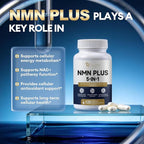 Migcopat NMN Supplement 1000mg – NMNH Alternative 5-in-1 NAD Supplement w/Resveratrol, Apigenin, Quercetin & Black Pepper – Supports Cellular Energy, Healthy Aging & Longevity – 120 Veggie Capsules