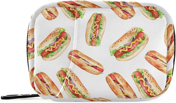 Hotdog Weekly Medicine Pill Organizer Travel Pill Case Box Holder Container Small for Vitamin Supplement