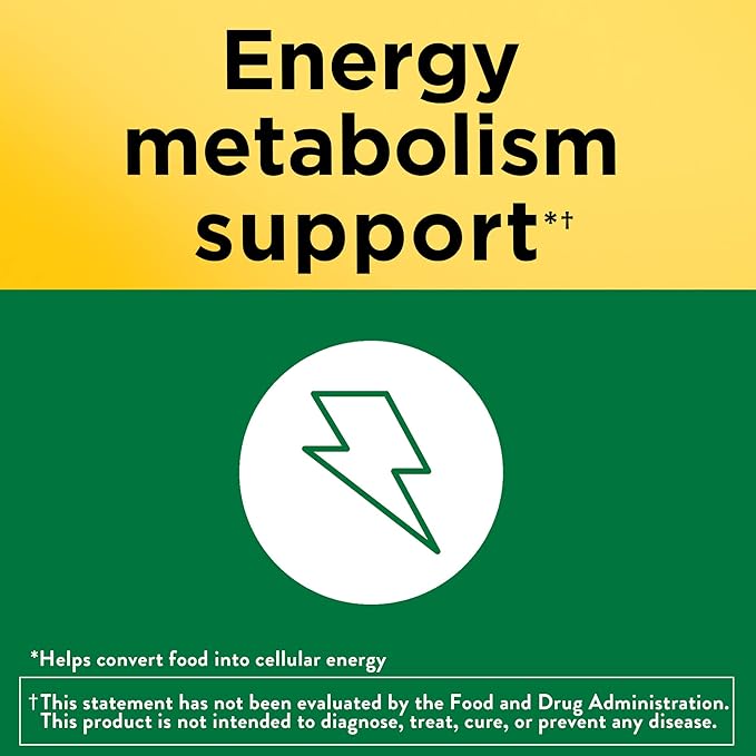 Nature Made Super B Complex Vitamins for Women and Men, Dietary Supplement for Energy Metabolism Support, Super Vitamin B Complex, 60 Softgels, 60 Day Supply