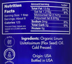 Organic, Flaxseed Oil, Liquid, Supplement, for Cooking, Hair – 100% Pure, Flaxseed Oil, by Zongle Therapeutics, 4 OZ